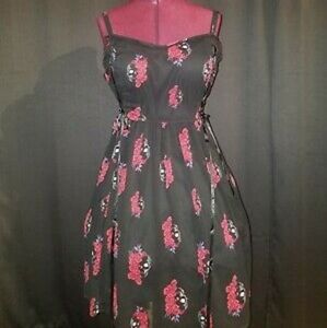 Tripp NYC baby doll skulls & roses dress